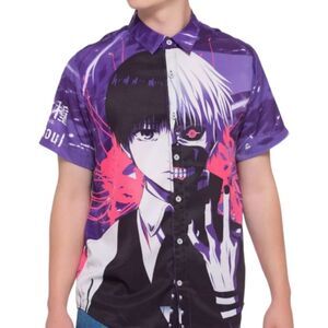 Tokyo Ghoul Split Kaneki Woven Button-Up Shirt
